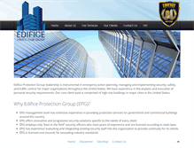 Tablet Screenshot of edificeprotectiongroup.com